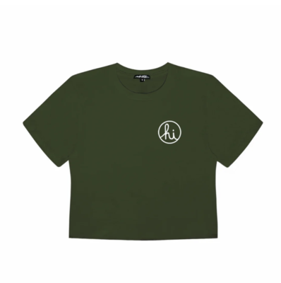 WOMENS CIRCLE HI CROP TOP