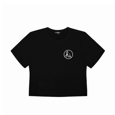 WOMENS CIRCLE HI CROP TOP